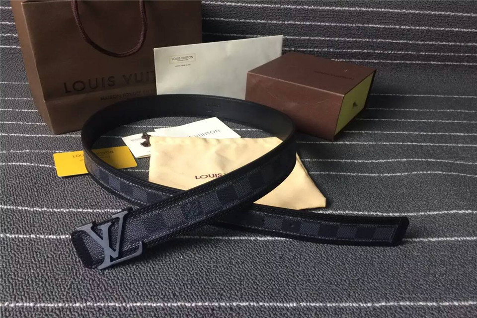 Super Perfect Quality LV Belts(100% Genuine Leather,Steel Buckle)-1190