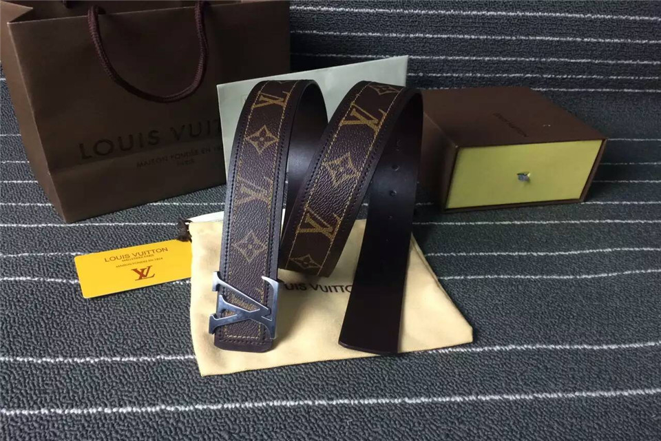 Super Perfect Quality LV Belts(100% Genuine Leather,Steel Buckle)-1192