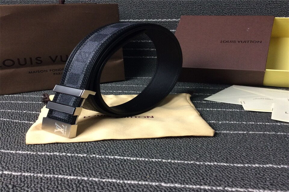 Super Perfect Quality LV Belts(100% Genuine Leather,Steel Buckle)-1199
