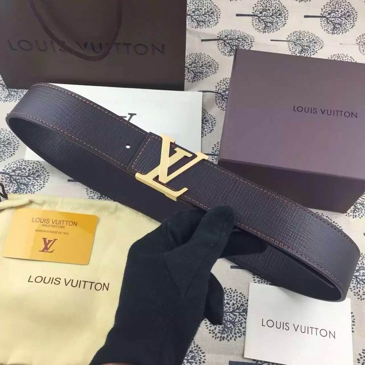 Super Perfect Quality LV Belts(100% Genuine Leather,Steel Buckle)-1223