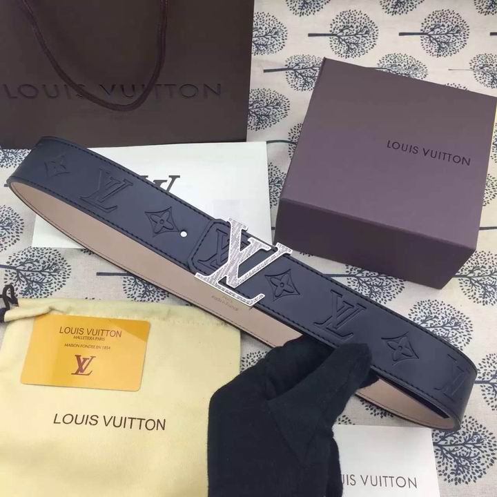 Super Perfect Quality LV Belts(100% Genuine Leather,Steel Buckle)-1232