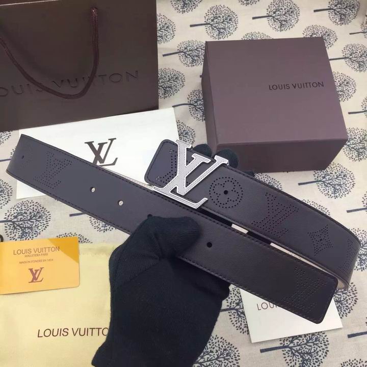 Super Perfect Quality LV Belts(100% Genuine Leather,Steel Buckle)-1239