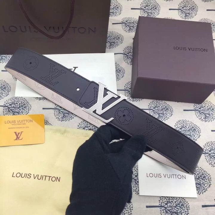 Super Perfect Quality LV Belts(100% Genuine Leather,Steel Buckle)-1240