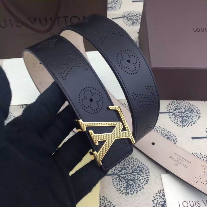 Super Perfect Quality LV Belts(100% Genuine Leather,Steel Buckle)-1241