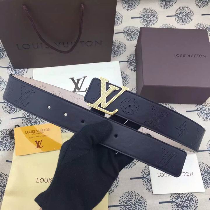 Super Perfect Quality LV Belts(100% Genuine Leather,Steel Buckle)-1242