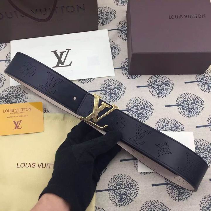 Super Perfect Quality LV Belts(100% Genuine Leather,Steel Buckle)-1243