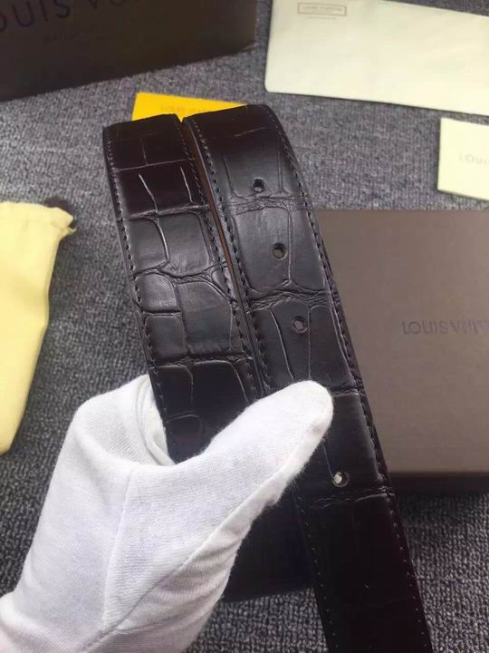 Super Perfect Quality LV Belts(100% Genuine Leather,Steel Buckle)-1248