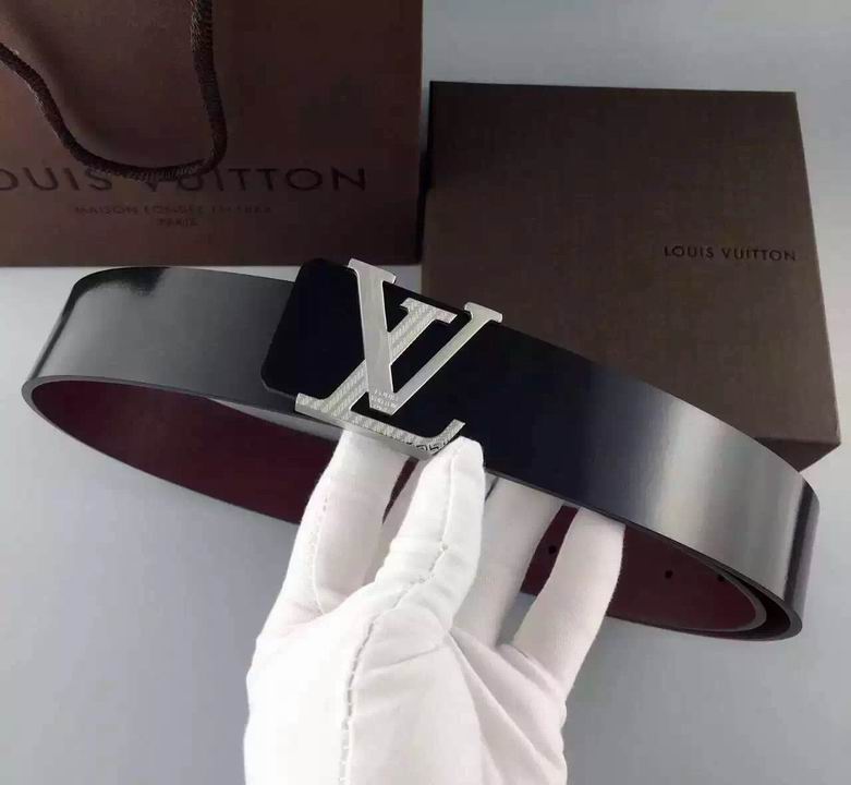 Super Perfect Quality LV Belts(100% Genuine Leather,Steel Buckle)-1257