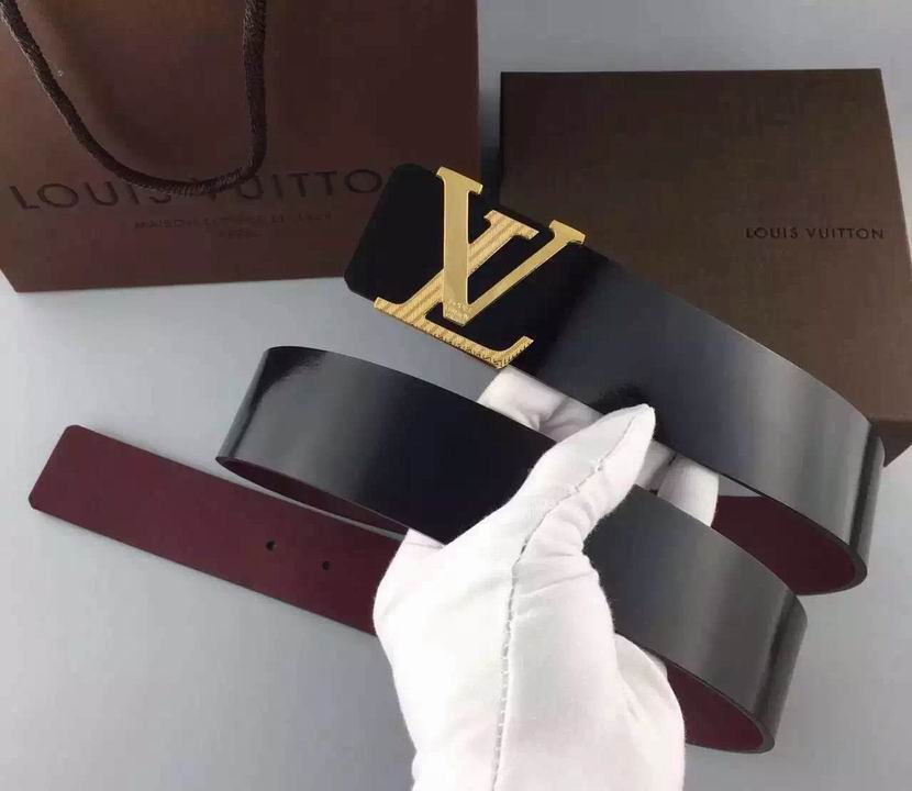 Super Perfect Quality LV Belts(100% Genuine Leather,Steel Buckle)-1258