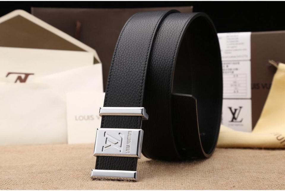 Super Perfect Quality LV Belts(100% Genuine Leather,Steel Buckle)-1265