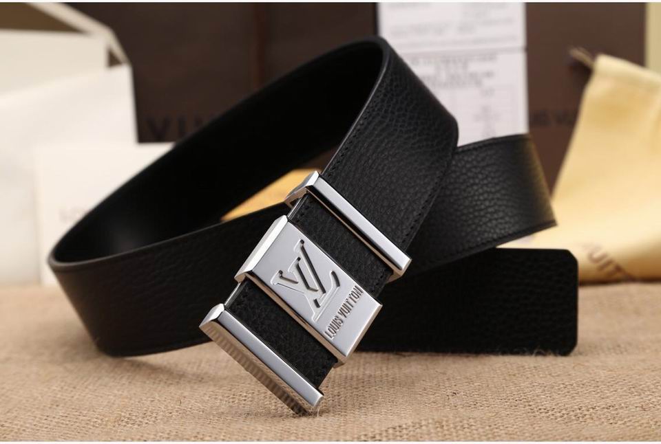 Super Perfect Quality LV Belts(100% Genuine Leather,Steel Buckle)-1266