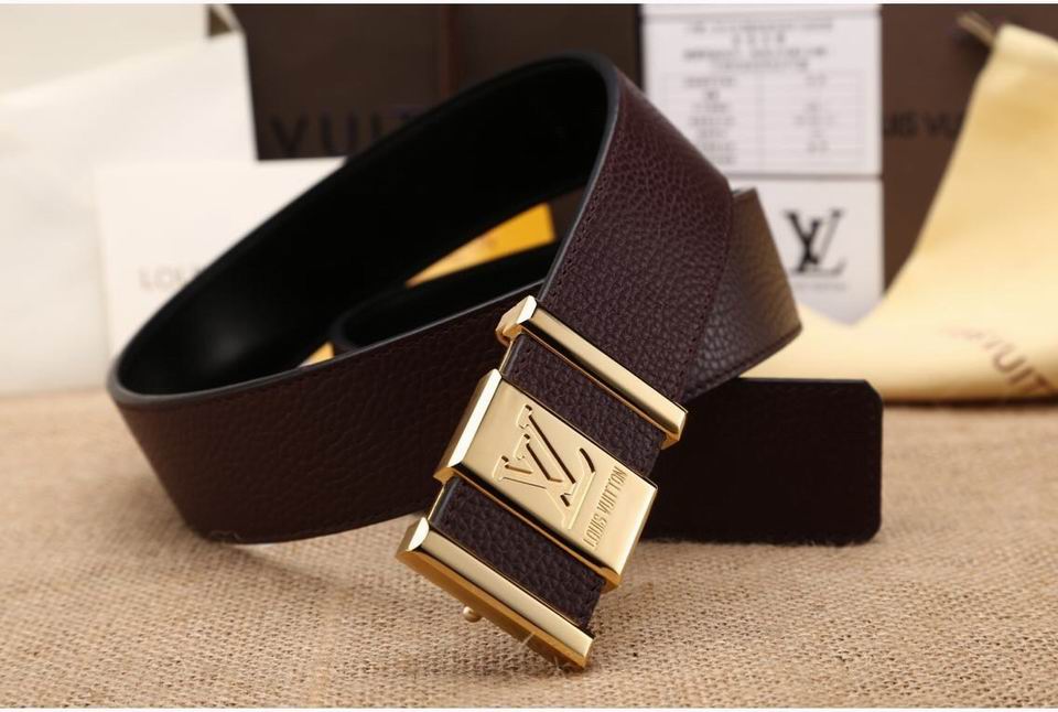 Super Perfect Quality LV Belts(100% Genuine Leather,Steel Buckle)-1274
