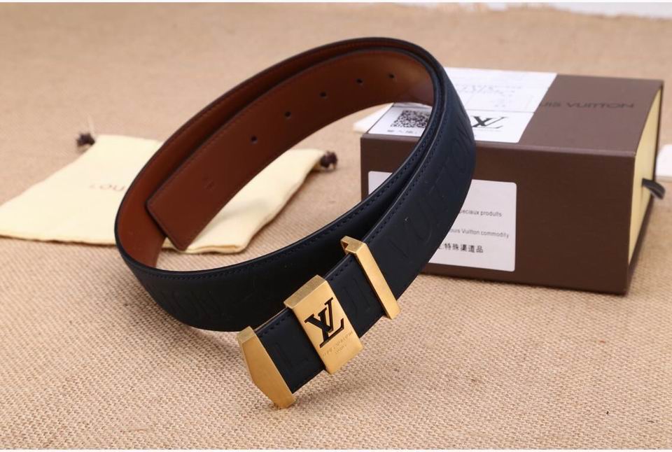 Super Perfect Quality LV Belts(100% Genuine Leather,Steel Buckle)-1282