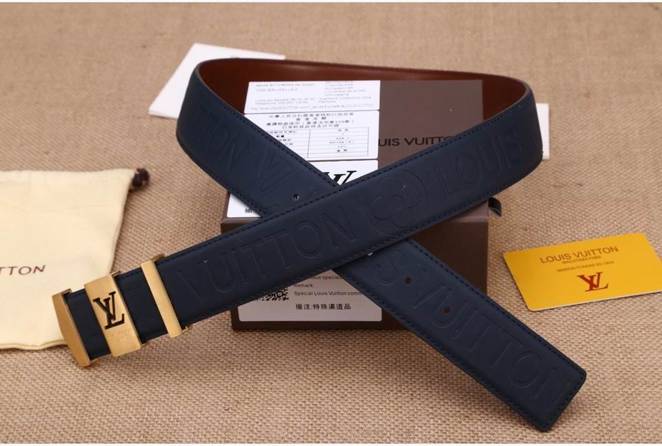 Super Perfect Quality LV Belts(100% Genuine Leather,Steel Buckle)-1283