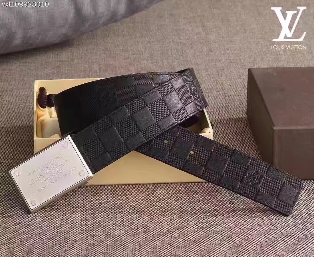 Super Perfect Quality LV Belts(100% Genuine Leather,Steel Buckle)-1309