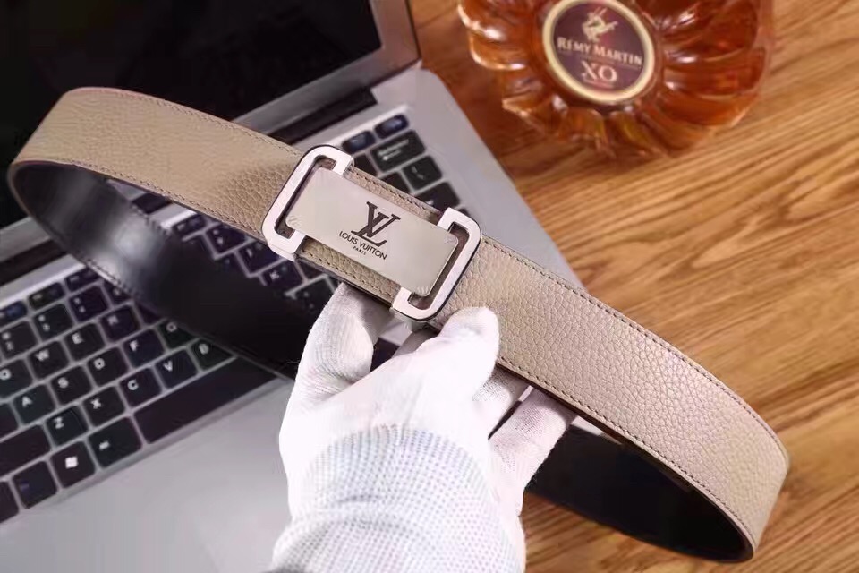 Super Perfect Quality LV Belts(100% Genuine Leather,Steel Buckle)-1316