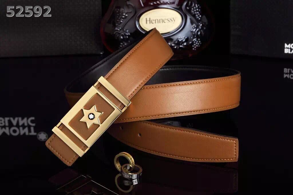 Super Perfect Quality MontBlanc Belts(100% Genuine Leather,steel Buckle)-008