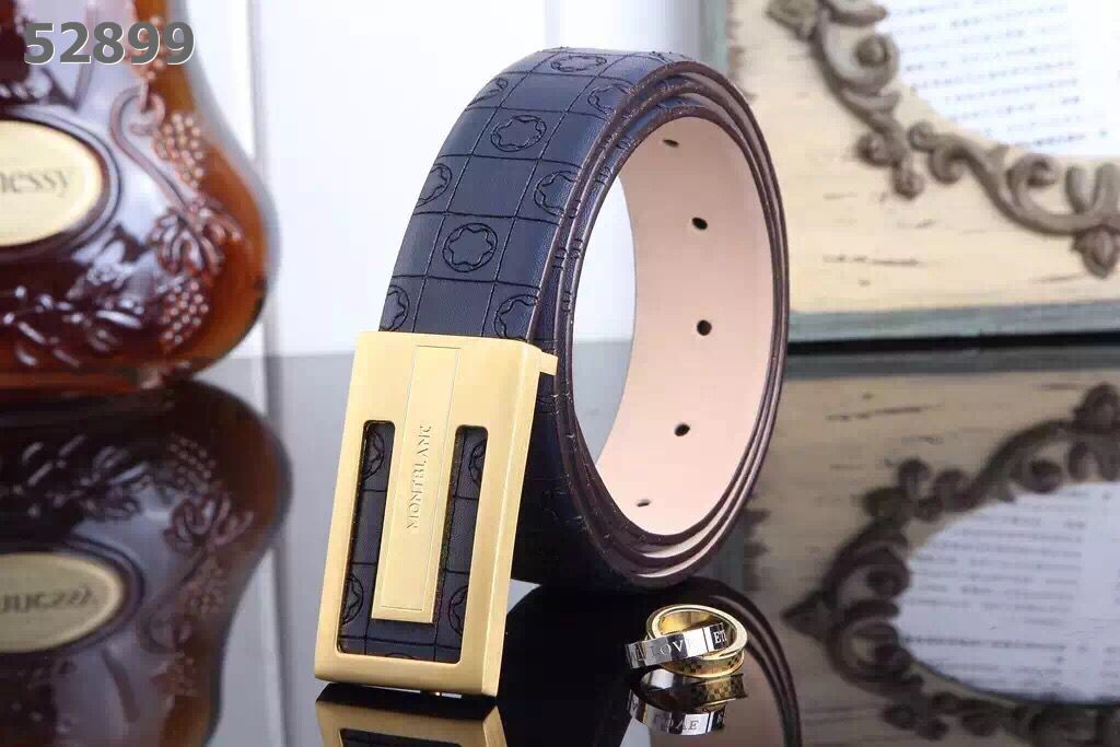 Super Perfect Quality MontBlanc Belts(100% Genuine Leather,steel Buckle)-018