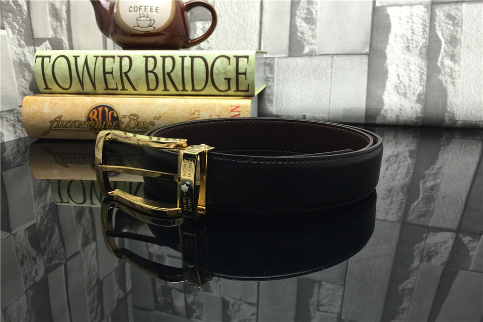 Super Perfect Quality MontBlanc Belts(100% Genuine Leather,steel Buckle)-024