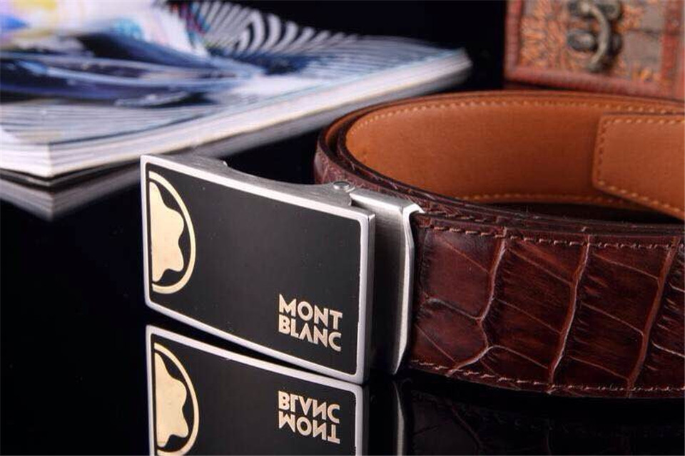 Super Perfect Quality MontBlanc Belts(100% Genuine Leather,steel Buckle)-033