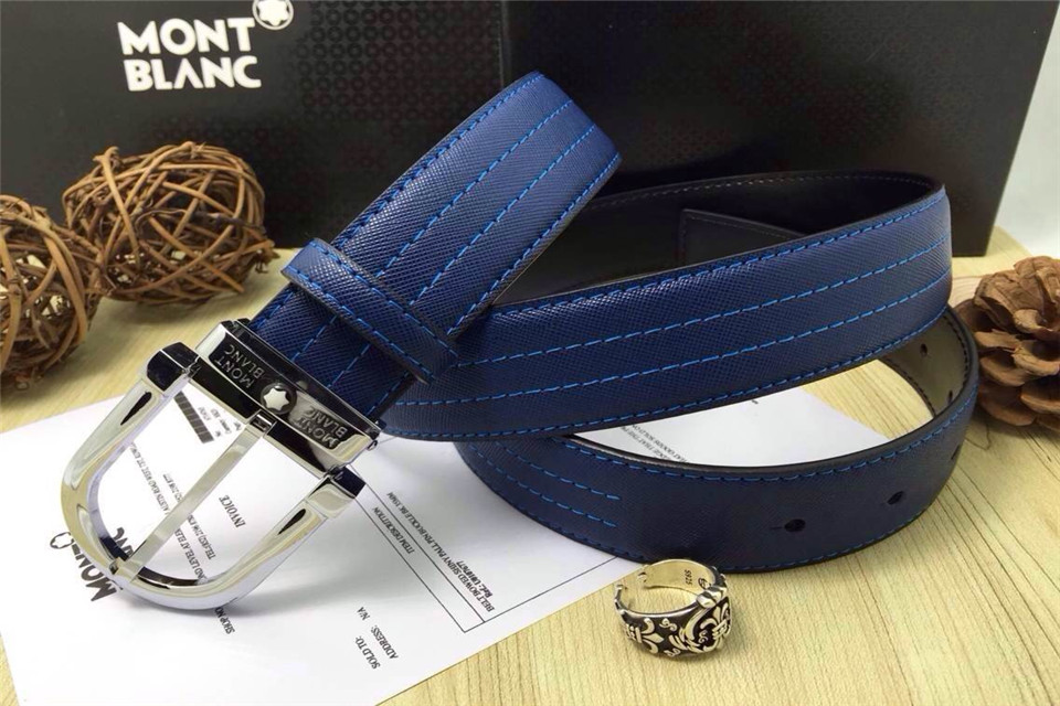Super Perfect Quality MontBlanc Belts(100% Genuine Leather,steel Buckle)-038