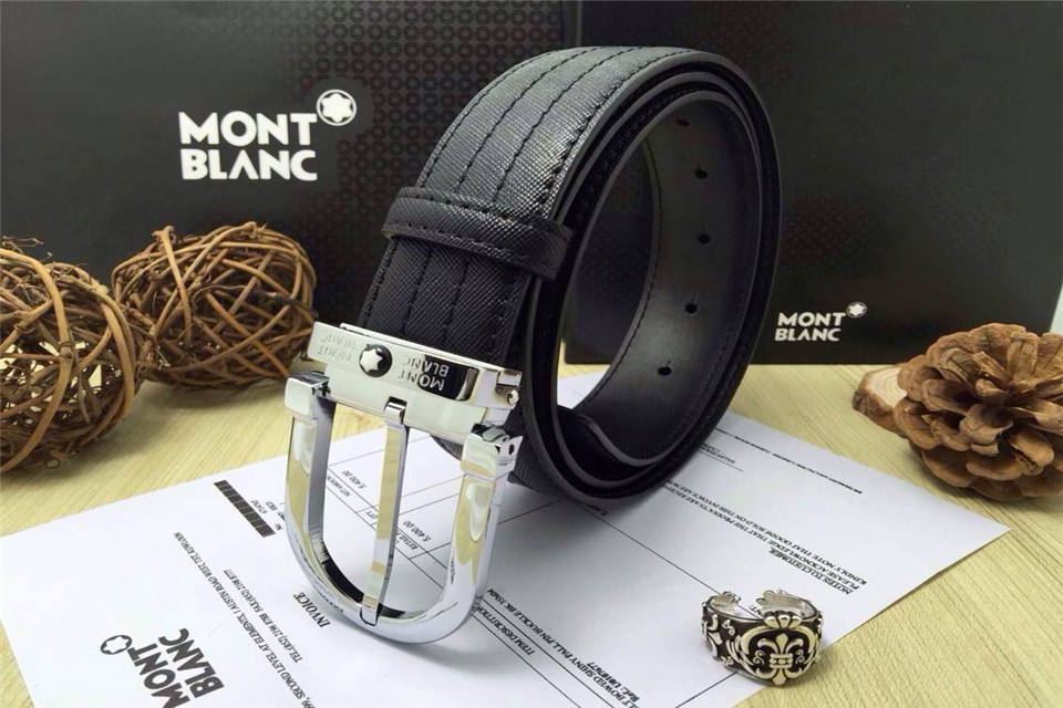 Super Perfect Quality MontBlanc Belts(100% Genuine Leather,steel Buckle)-043