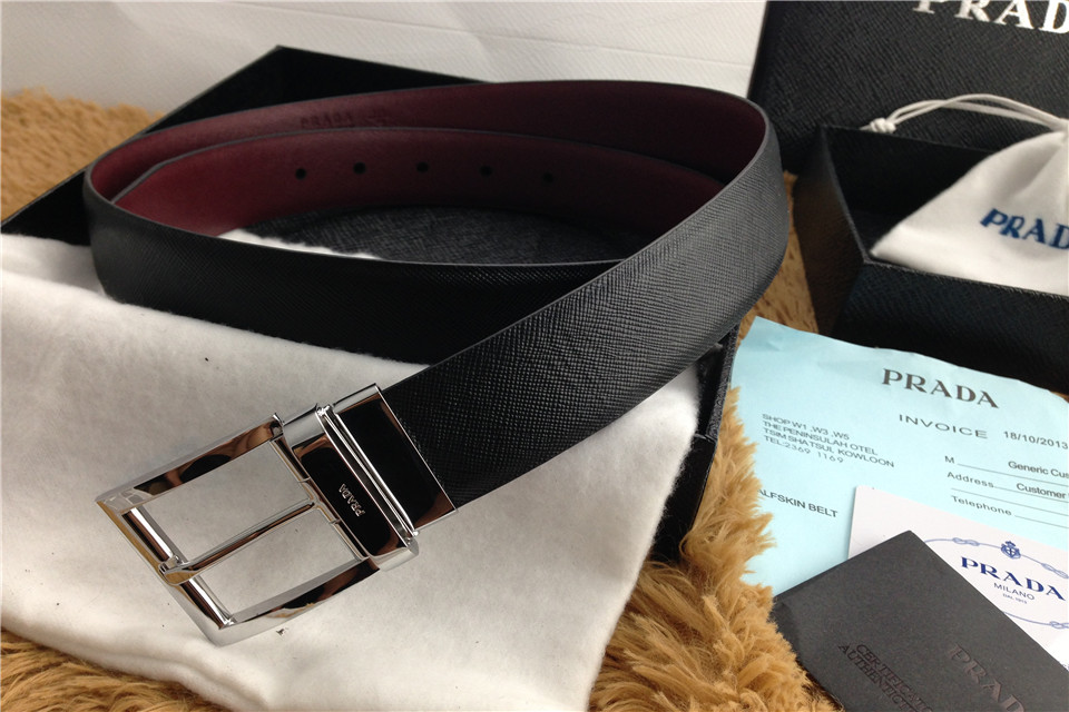 Super Perfect Quality Pada Belts(100% Genuine Leather,steel buckle)-019