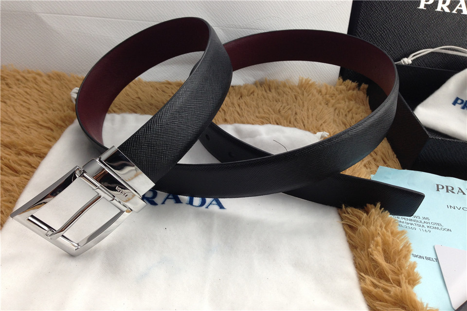 Super Perfect Quality Pada Belts(100% Genuine Leather,steel buckle)-020