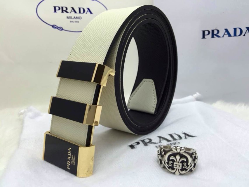 Super Perfect Quality Pada Belts(100% Genuine Leather,steel buckle)-043