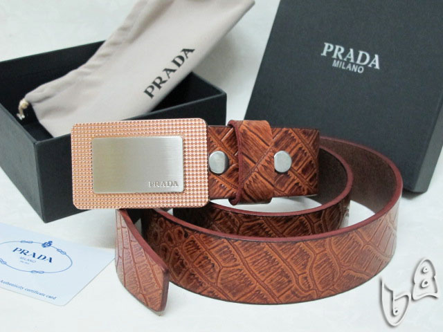 Super Perfect Quality Pada Belts(100% Genuine Leather,steel buckle)-081