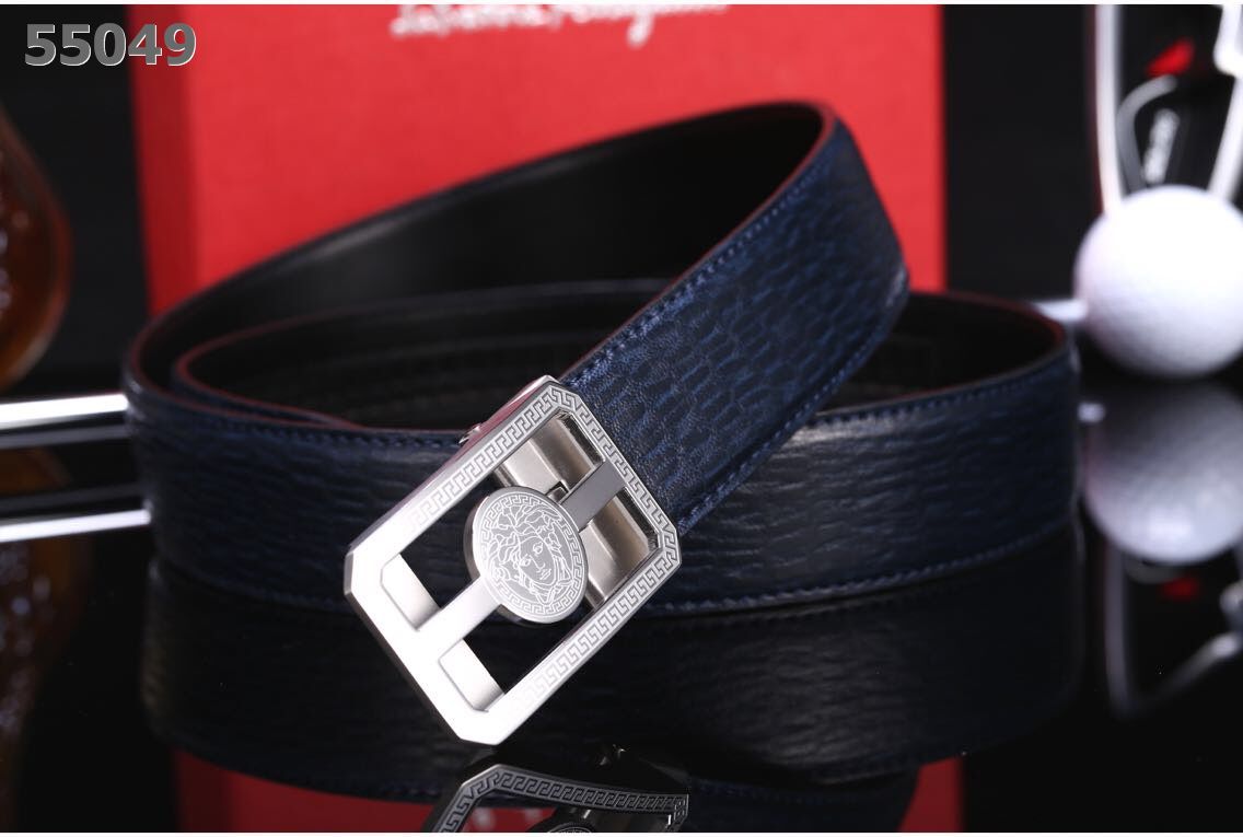Super Perfect Quality V Belt(100% Genuine Leather,Steel Buckle)-055