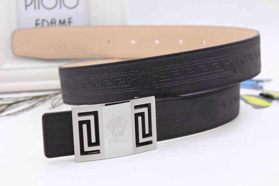 Super Perfect Quality V Belt(100% Genuine Leather,Steel Buckle)-185