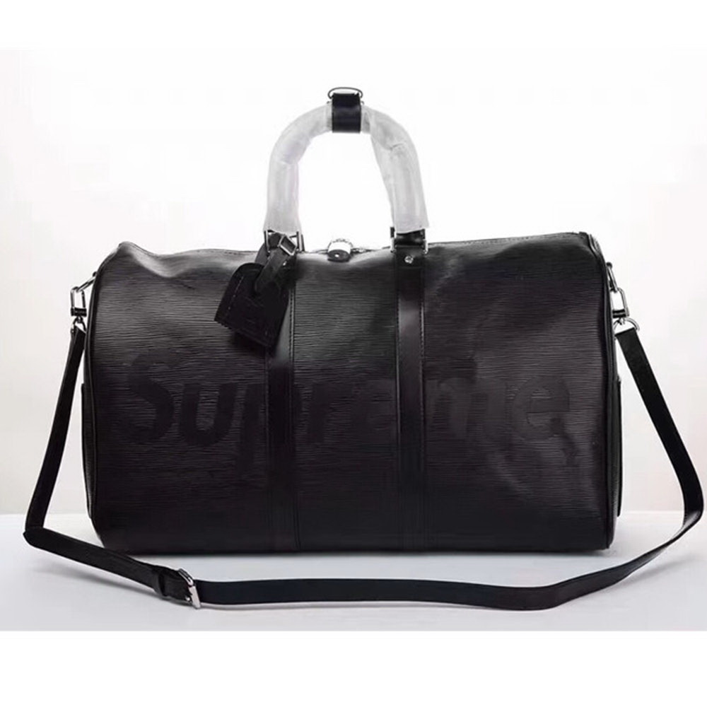 Supreme x LV Luggage Black Bags
