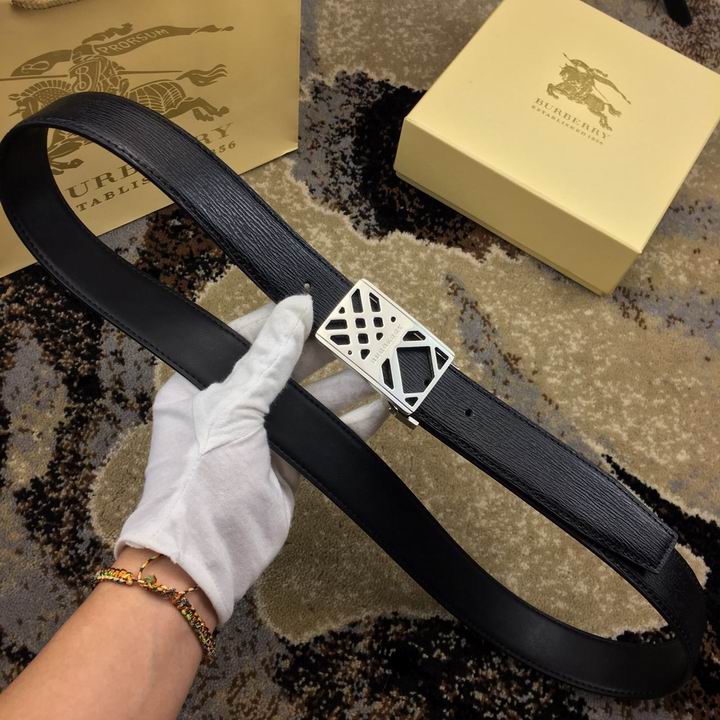 Super Perfect Quality Burberry Belts(100% Genuine Leather,steel buckle)-445