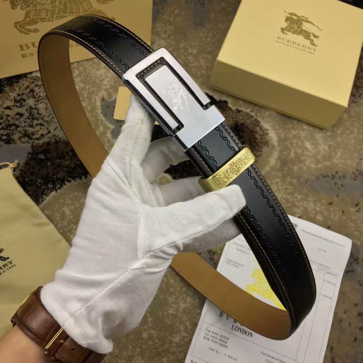 Super Perfect Quality Burberry Belts(100% Genuine Leather,steel buckle)-455