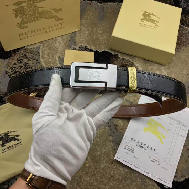 Super Perfect Quality Burberry Belts(100% Genuine Leather,steel buckle)-457