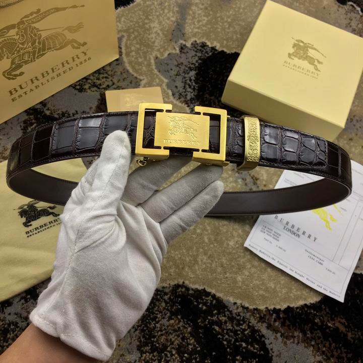 Super Perfect Quality Burberry Belts(100% Genuine Leather,steel buckle)-461