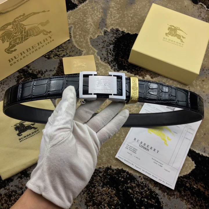 Super Perfect Quality Burberry Belts(100% Genuine Leather,steel buckle)-462