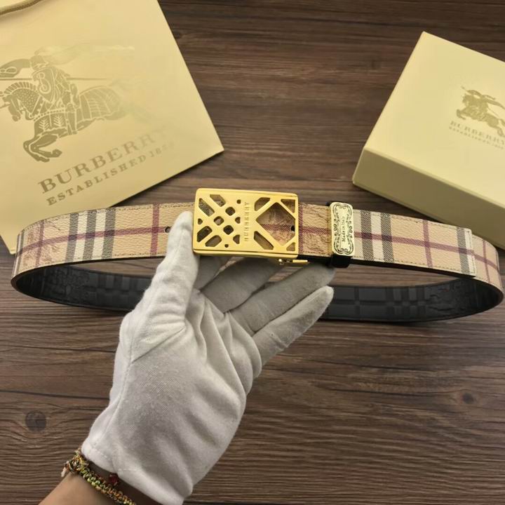Super Perfect Quality Burberry Belts(100% Genuine Leather,steel buckle)-500