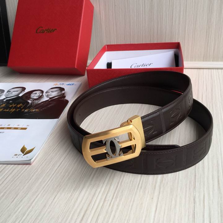 Super Perfect Quality Cartier Belts(100% Genuine Leather,Steel Buckle)-051