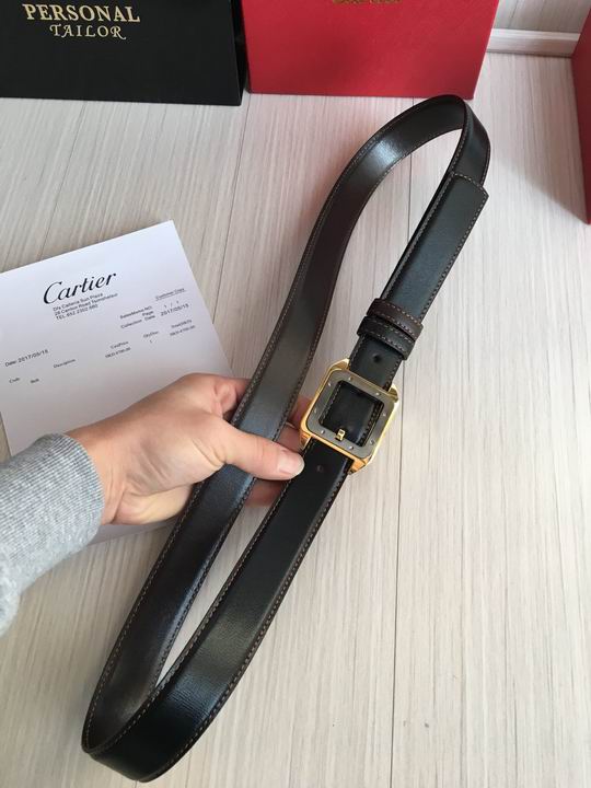 Super Perfect Quality Cartier Belts(100% Genuine Leather,Steel Buckle)-052