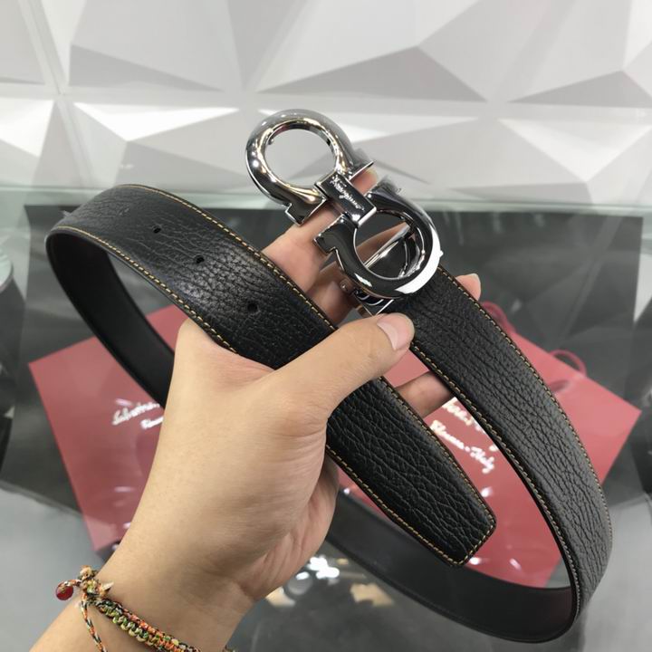 Super Perfect Quality Ferragamo Belts(100% Genuine Leather,steel Buckle)-1038