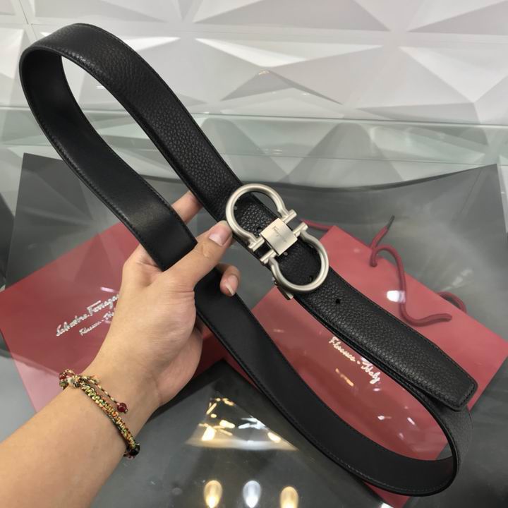 Super Perfect Quality Ferragamo Belts(100% Genuine Leather,steel Buckle)-1044