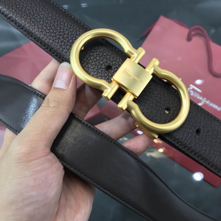 Super Perfect Quality Ferragamo Belts(100% Genuine Leather,steel Buckle)-1046