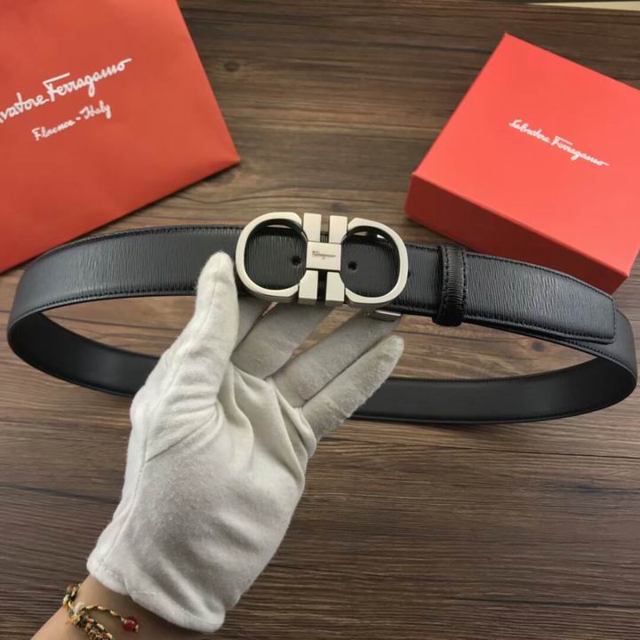 Super Perfect Quality Ferragamo Belts(100% Genuine Leather,steel Buckle)-1062