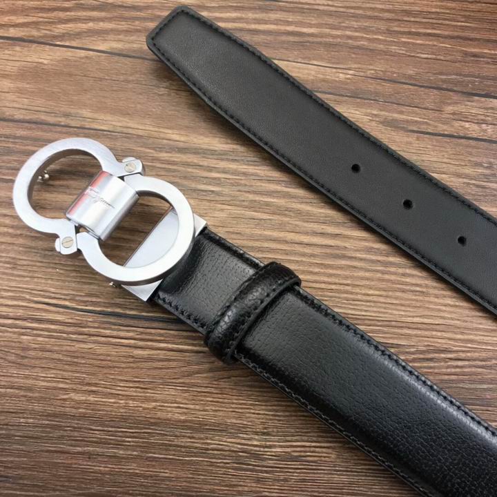 Super Perfect Quality Ferragamo Belts(100% Genuine Leather,steel Buckle)-1070