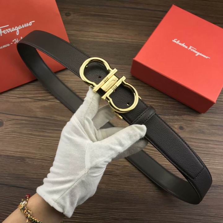 Super Perfect Quality Ferragamo Belts(100% Genuine Leather,steel Buckle)-1071