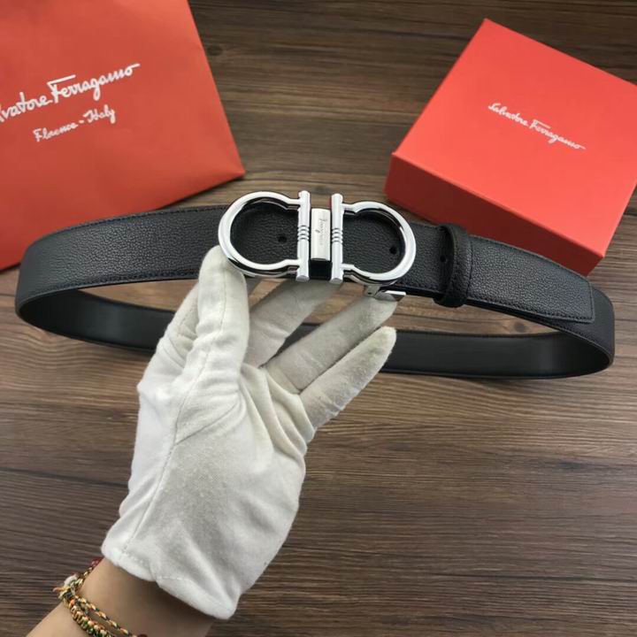 Super Perfect Quality Ferragamo Belts(100% Genuine Leather,steel Buckle)-1072