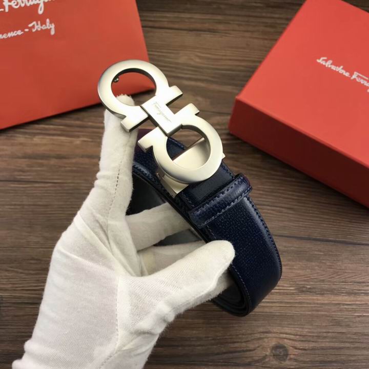 Super Perfect Quality Ferragamo Belts(100% Genuine Leather,steel Buckle)-1087