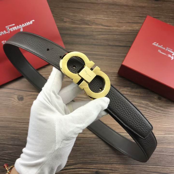 Super Perfect Quality Ferragamo Belts(100% Genuine Leather,steel Buckle)-1090